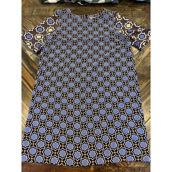 Gibson Latimer Geometric Artsy Shift Dress Women XL Preppy Resort Wedding Brunch - Picture 1 of 10